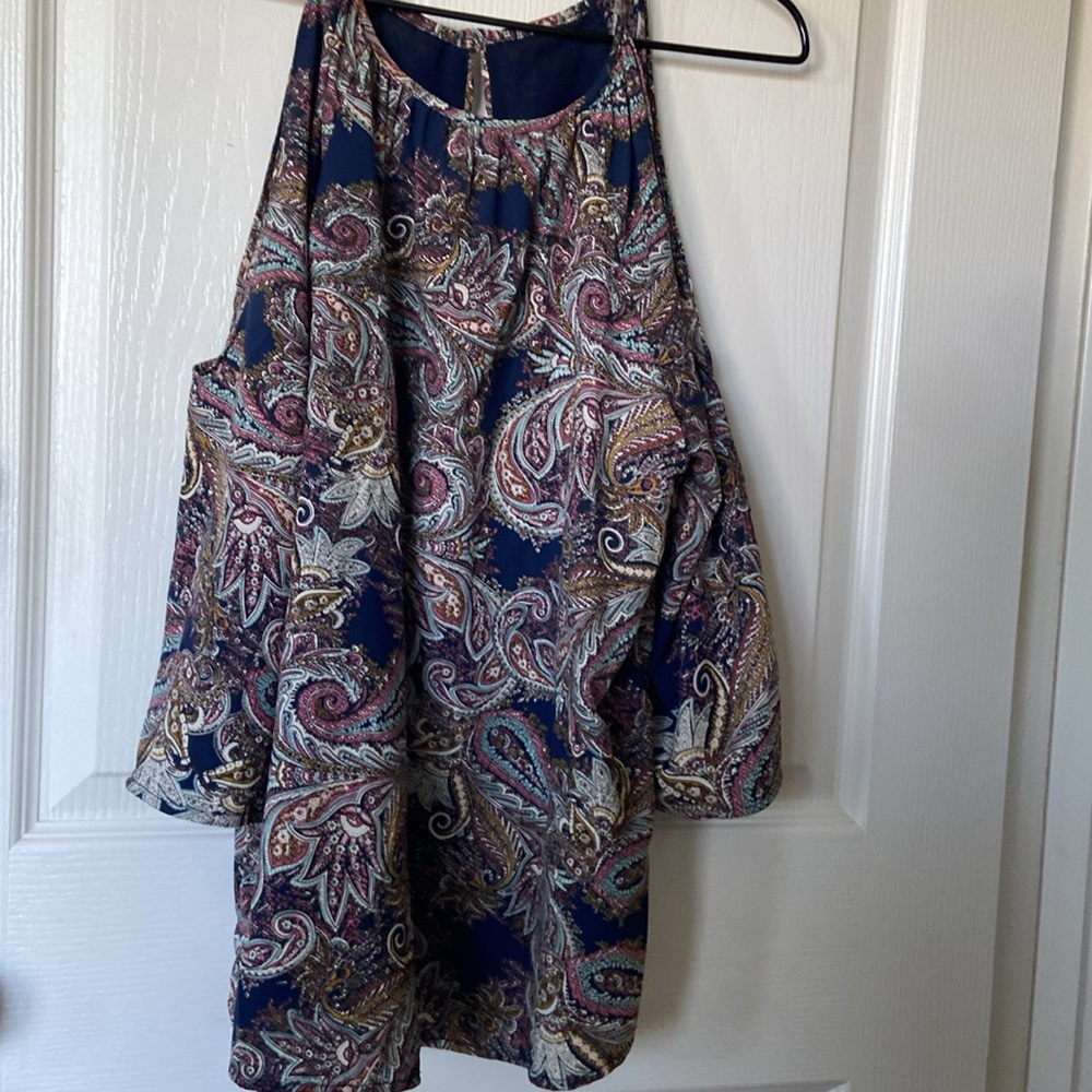 Paisley Print Women's Top - Multicolor